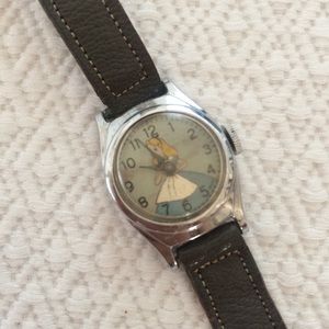 {vintage} 👧 1950 Alice in Wonderland Wristwatch
